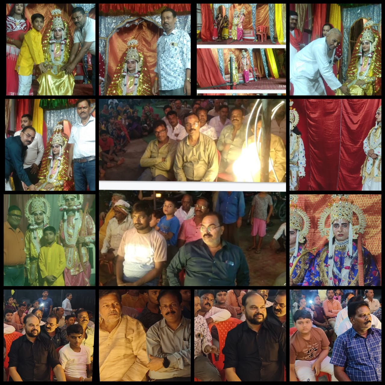 रामलीला में धनुष यज्ञ का मनमोहक मंचन... प्रभु श्री राम ने तोड़ा शिव धनुष,सीता ने पहनाई वरमाला।