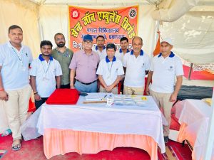विंध्याचल शारदीय नवरात्र मेले में सेंट जॉन एंबुलेंस ब्रिगेड प्रयागराज द्वारा चलाया गया निशुल्क चिकित्सा शिविर।