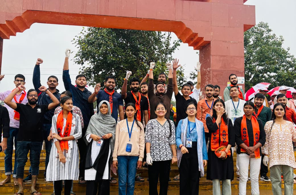 अभाविप के राष्ट्रीय मंत्री श्रवण बी. राज जी का एयू में दो-दिवसीय प्रवास पूर्ण।