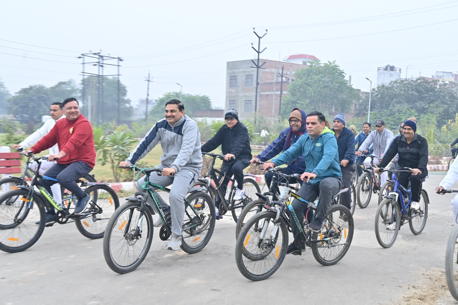 फिट इंडिया मिशन के अंतर्गत संडे ऑन साइकिल पहल के एक वर्ष पूर्ण होने पर साइकिल रैली का आयोजन।