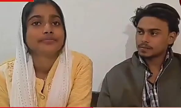 मूंढापांडे प्रेमी व प्रेमिका का वीडियो वायरल दोनों ने भाग कर की शादी।