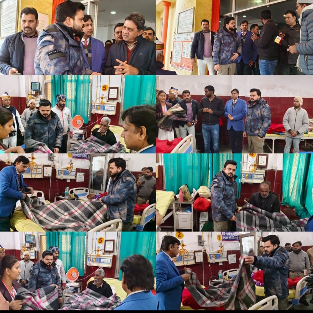 रामपुर जिलाधिकारी अजय द्विवेदी पहुंचे जिला चिकित्सालय का किया निरीक्षण।