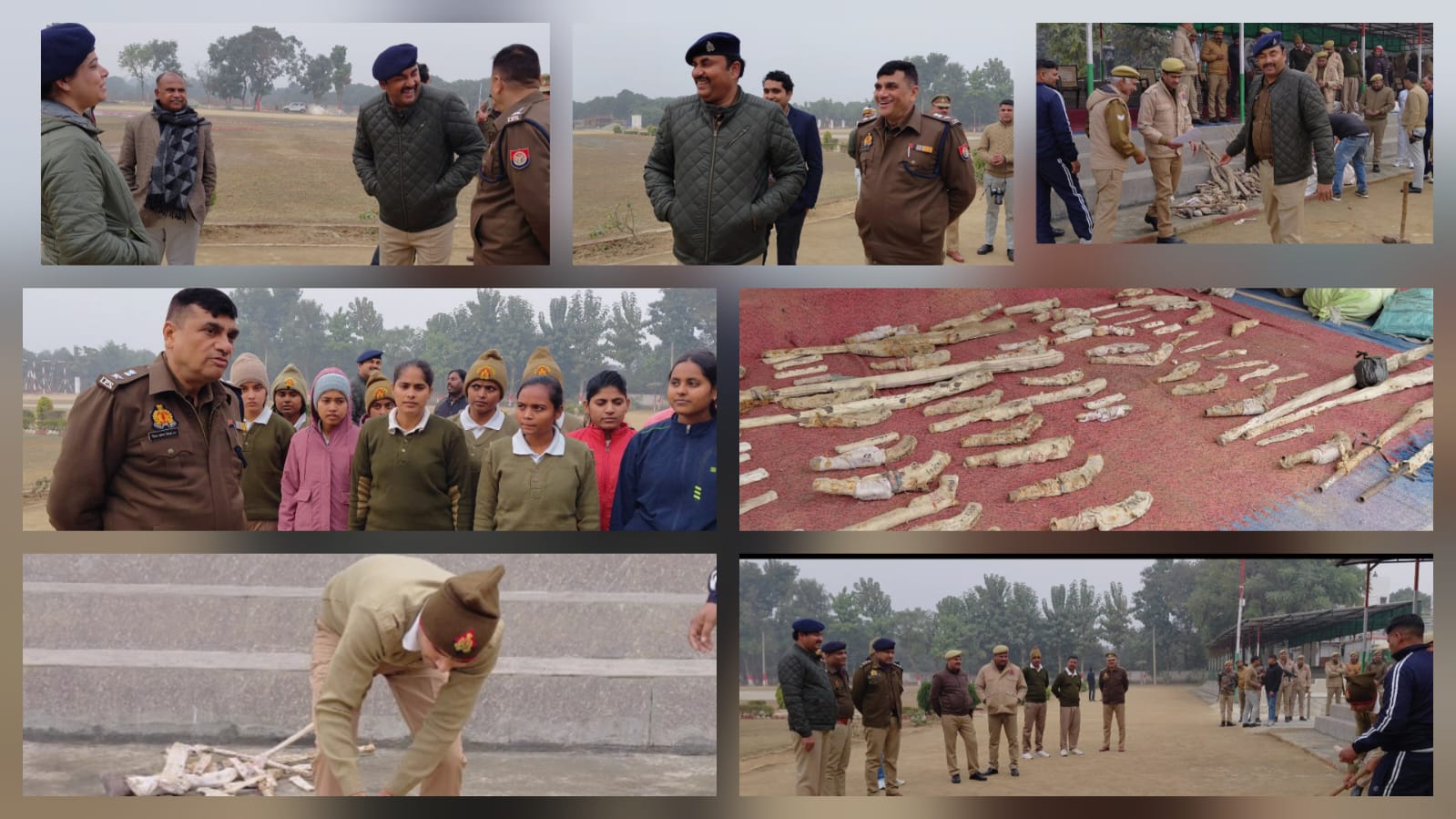 रिजर्व पुलिस लाइन्स रामपुर में विभिन्न अभियोग से संबंधित 591 माल का कराया गया विनष्टीकरण।