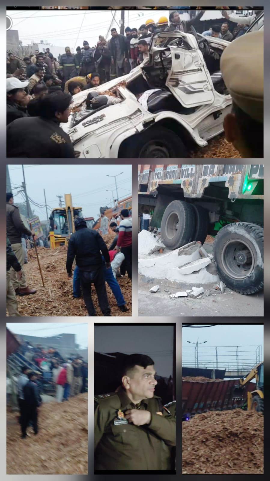 रामपुर में दर्दनाक सड़क हादसा, प्रशासनिक बोलेरो और ट्रक की टक्कर में ड्राइवर की मौत।