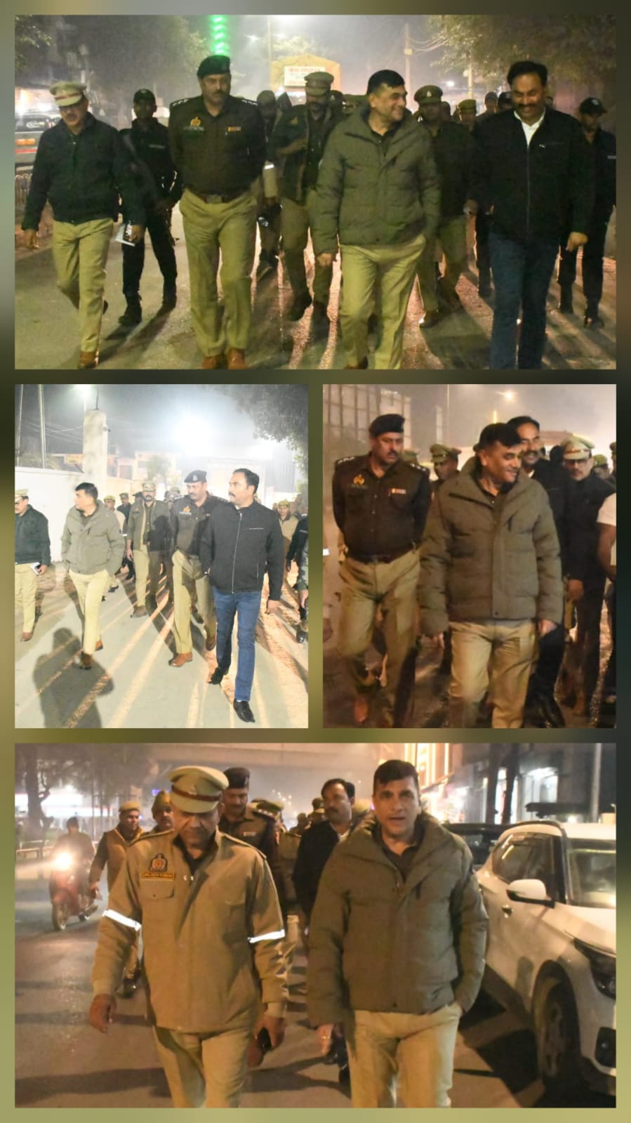 रामपुर पुलिस अधीक्षक ने थानों का किया निरीक्षण।
