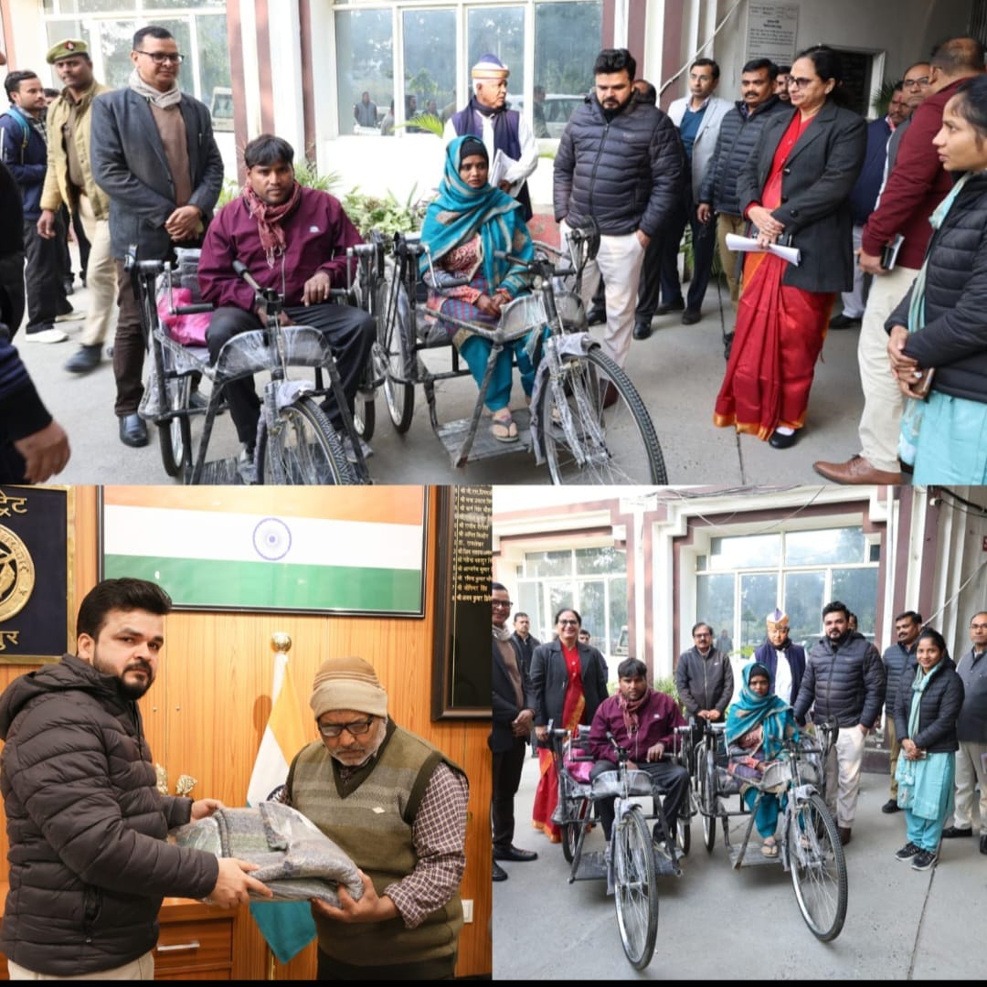 जनसुवाई के दौरान भूमिहीन दिव्यांग दम्पत्ति ने अपना प्रार्थना-पत्र दिया, अधिकारियो ने प्रधानमंत्री आवास देने का किया आदेश। 