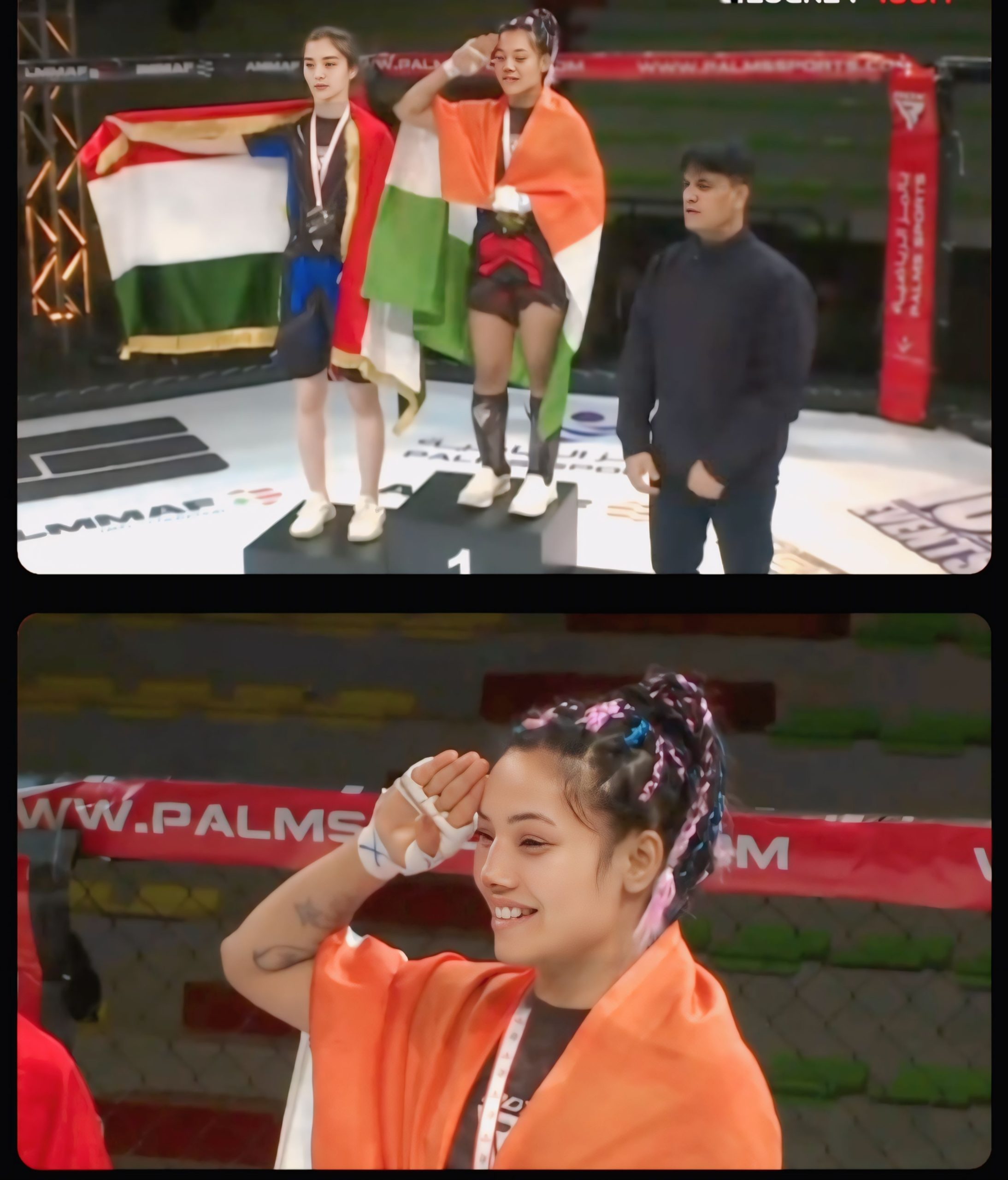 प्रयागराज की बेटी खुशबू निषाद ने IMMAF एशिया MMA चैंपियनशिप में स्वर्ण पदक जीतकर रचा इतिहास।