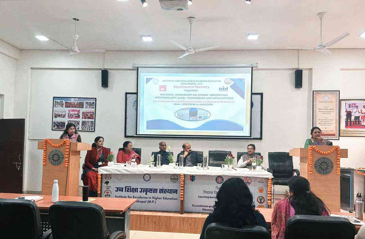 आईईएचई भोपाल में परमाणु अवशोषण स्पेक्ट्रोस्कोपी पर राष्ट्रीय कार्यशाला का शुभारंभ।
