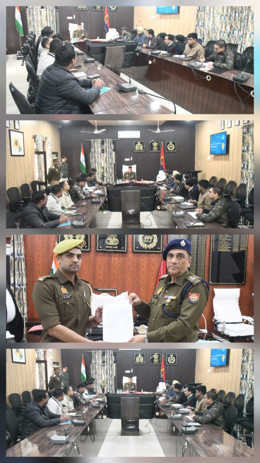 रामपुर रिजर्व पुलिस लाइन सभागार में समस्त थानों के कंप्यूटर ऑपरेटर के साथ साइबर क्राइम के संबंध में गोष्ठी का आयोजन किया गया।