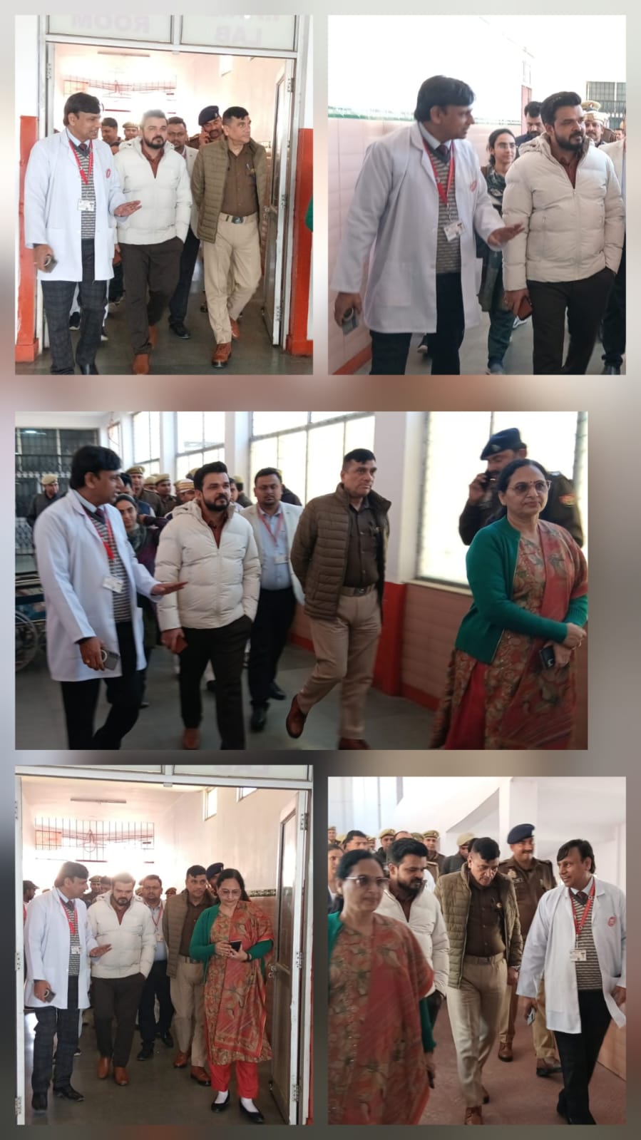 रामपुर जिला चिकित्सालय में जिलाधिकारी ने किया औचक निरीक्षण।