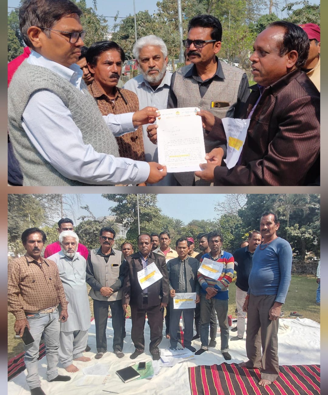 सीओ मिलक के कथित अपशब्दों के विरोध में जाटव महासभा का धरना, सिटी मजिस्ट्रेट को सौंपा ज्ञापन।