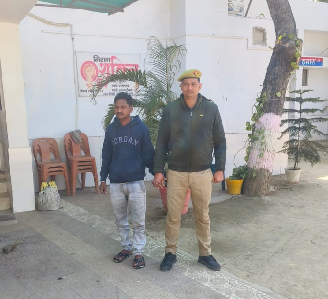 थाना पिपरी पुलिस ने चोरी के वांछित अभियुक्त को किया गया गिरफ्तार।