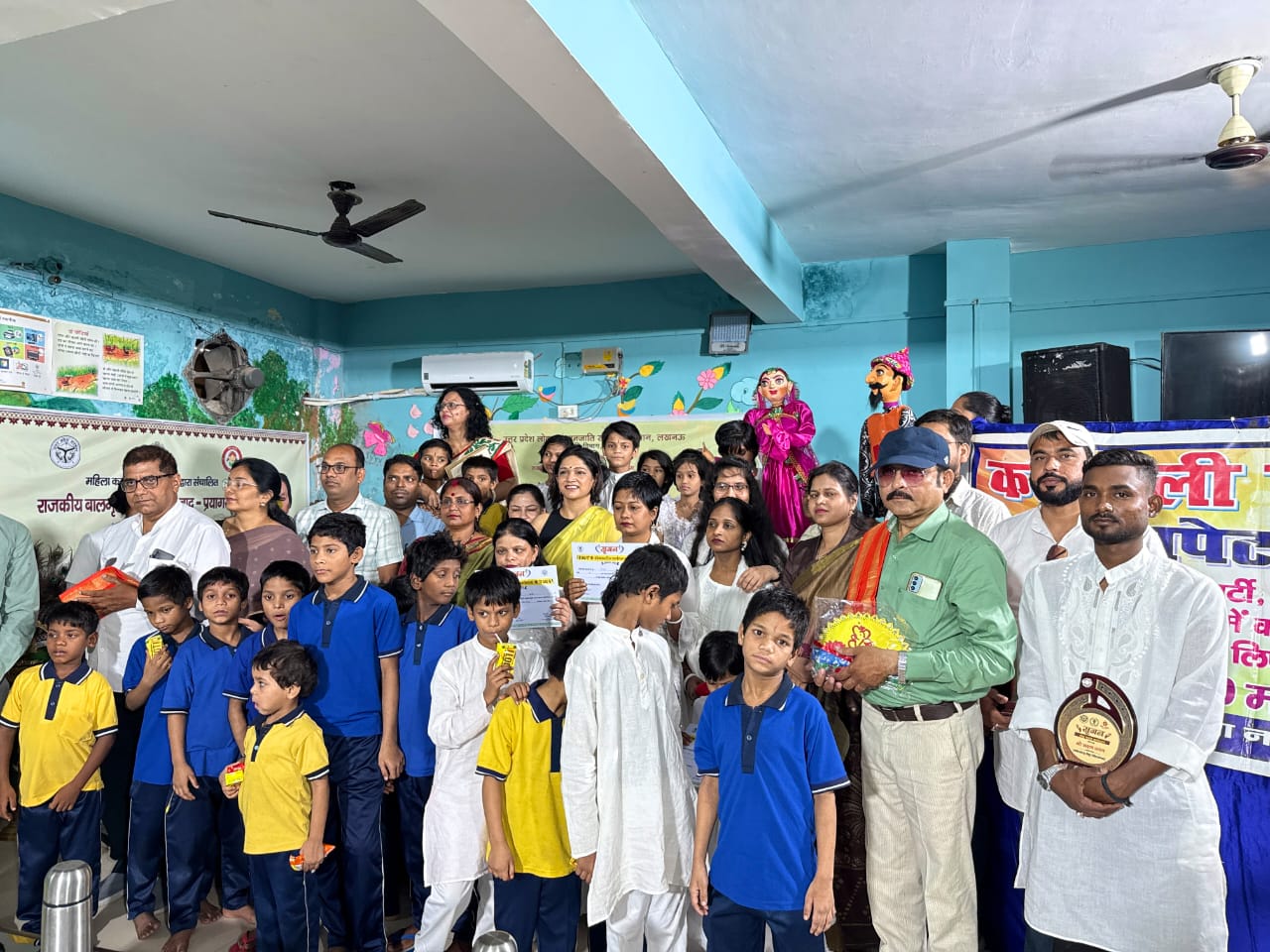 राजकीय बाल गृह शिशु खुल्दाबाद प्रयागराज में सृजन लोक गायन कार्यशाला का हुआ भव्य समापन।
