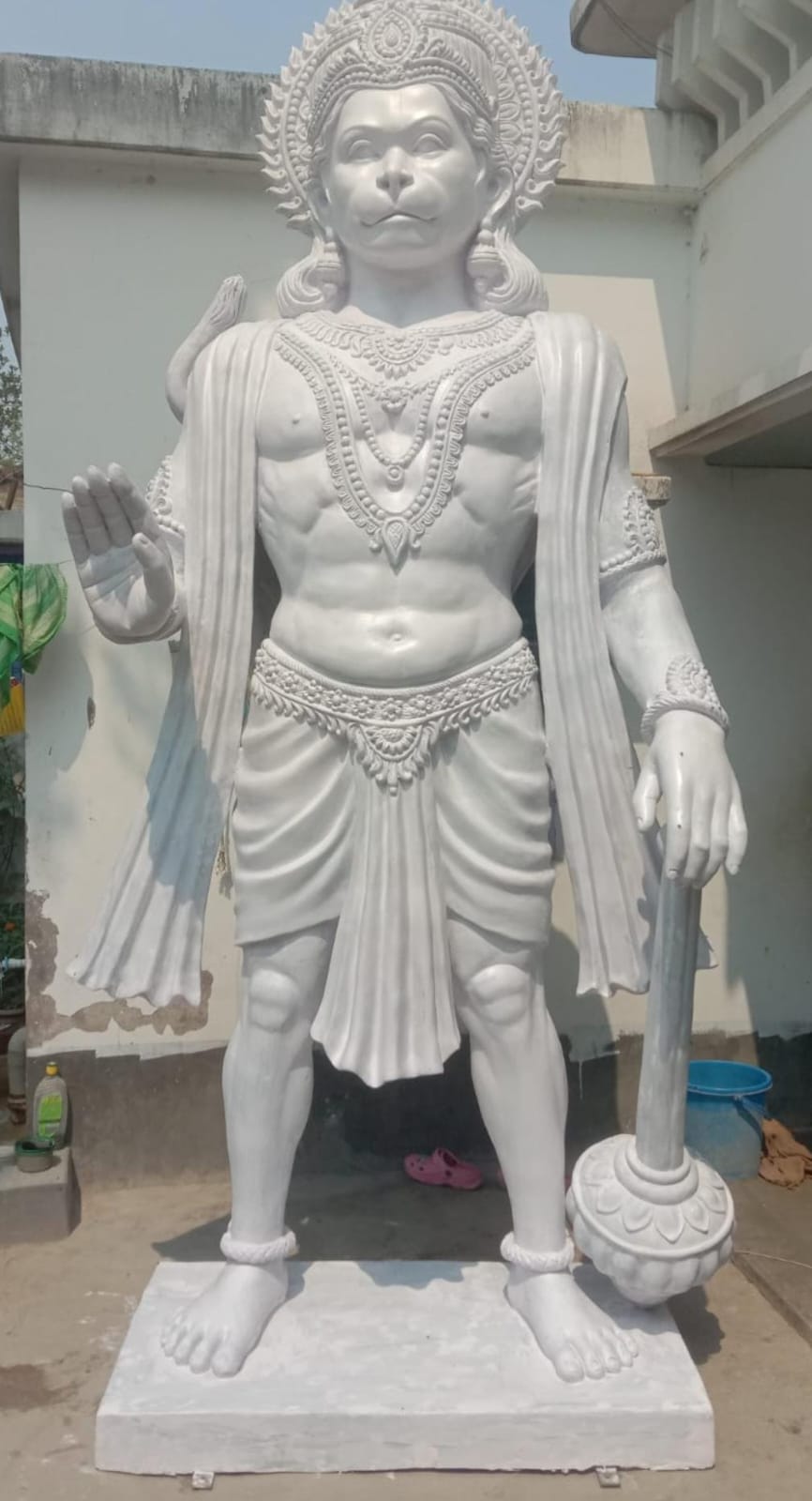 रथ यात्रा में आकर्षण का केंद्र होगा हनुमान जी की विशाल प्रतिमा।