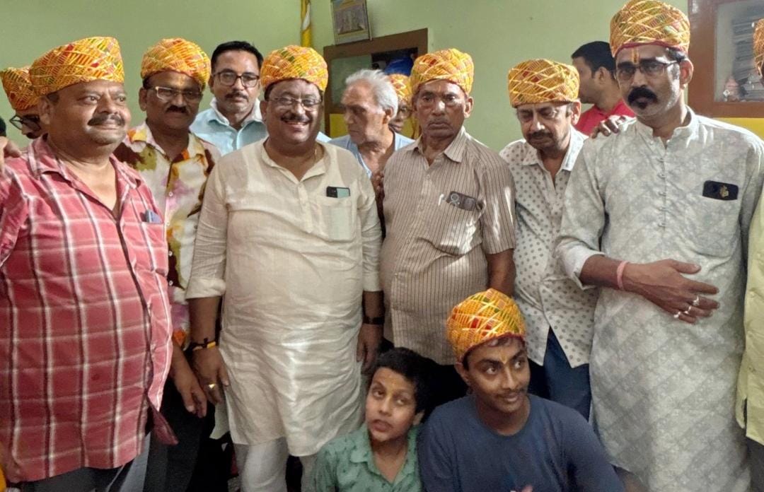 रथ यात्रा में मार्ग में भगवान जगन्नाथ जी के स्वागत की गई तैयारी।