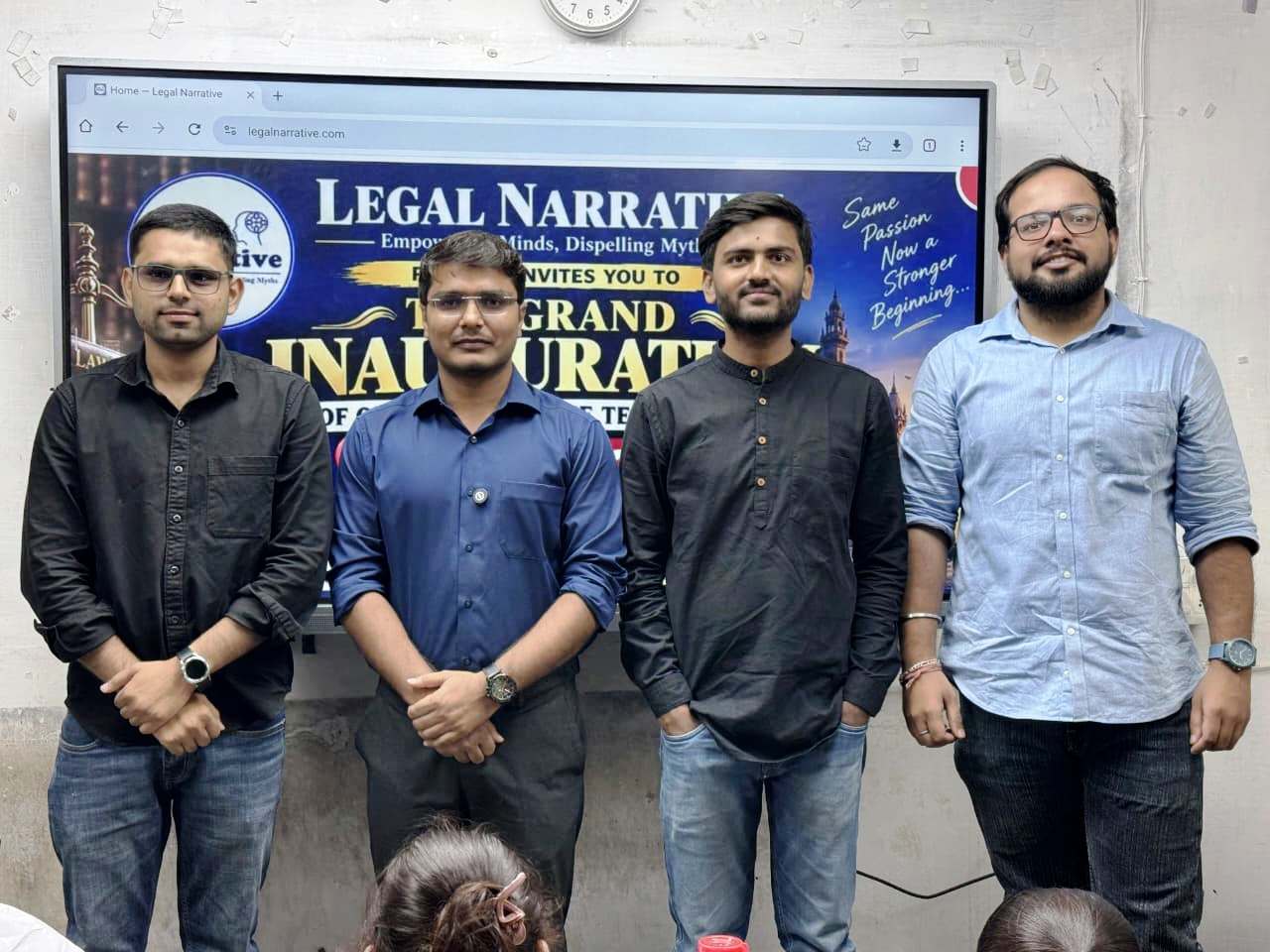 लीगल नैरेटिव के प्रथम ऑफलाइन टेस्ट सेंटर का भव्य शुभारंभ।